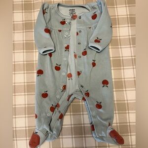 Fleece Carters Button Up Onesie
